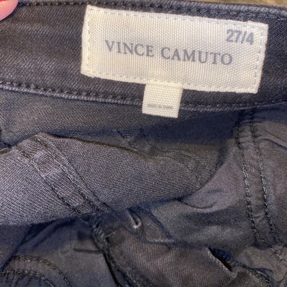 NWT Vince Camuto size 27/4 black denim ankle pants - Picture 3 of 10